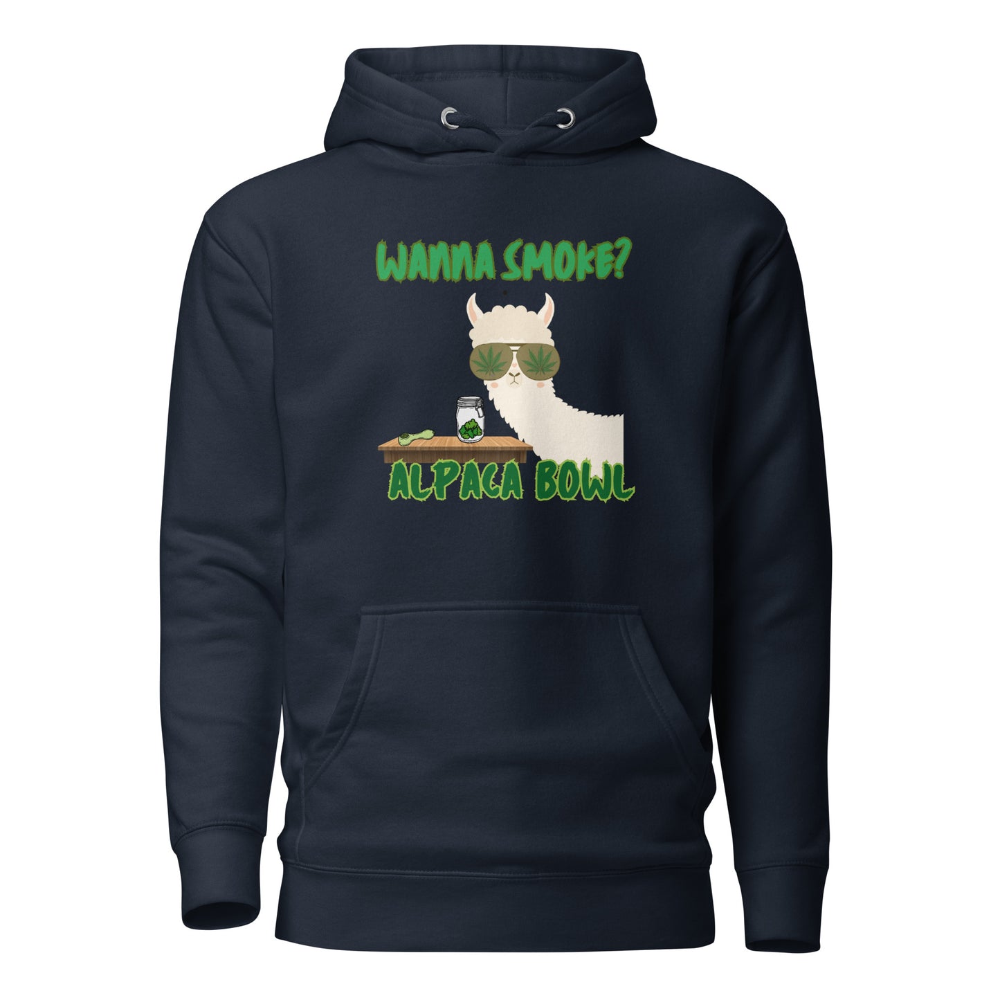 Wanna Smoke Alpaca Bowl Unisex Hoodie