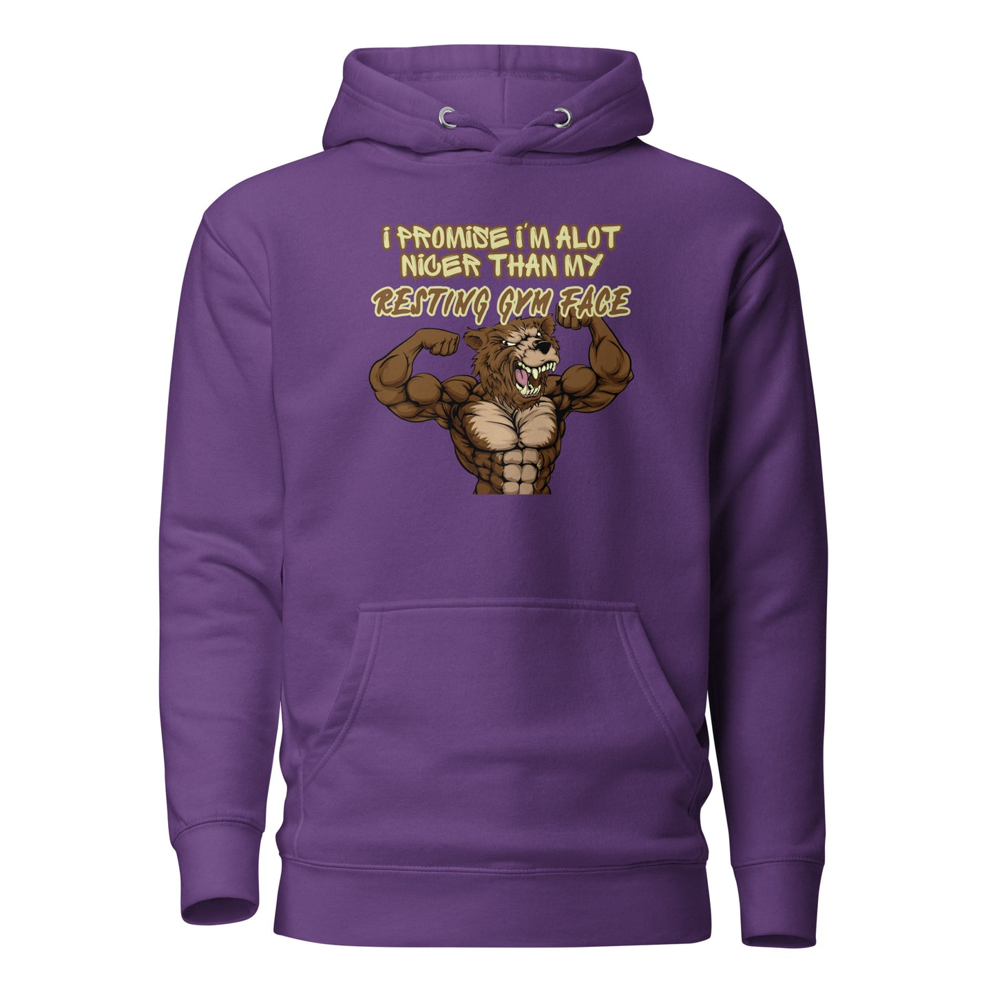 I Promise I’m A lot Nicer Than My Resting Gym Face Unisex Hoodie