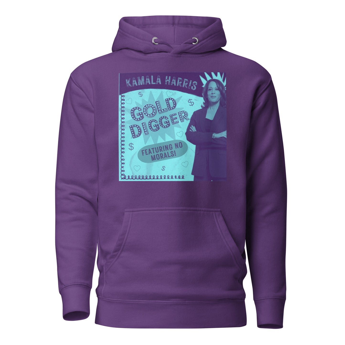 KAMALA HARRIS Gold Digger Now Featuring No Morals Unisex Hoodie