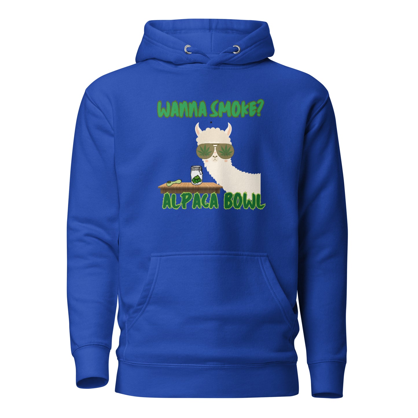 Wanna Smoke Alpaca Bowl Unisex Hoodie