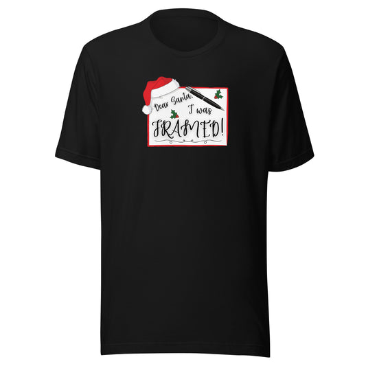 Dear Santa I Was Framed t-shirt