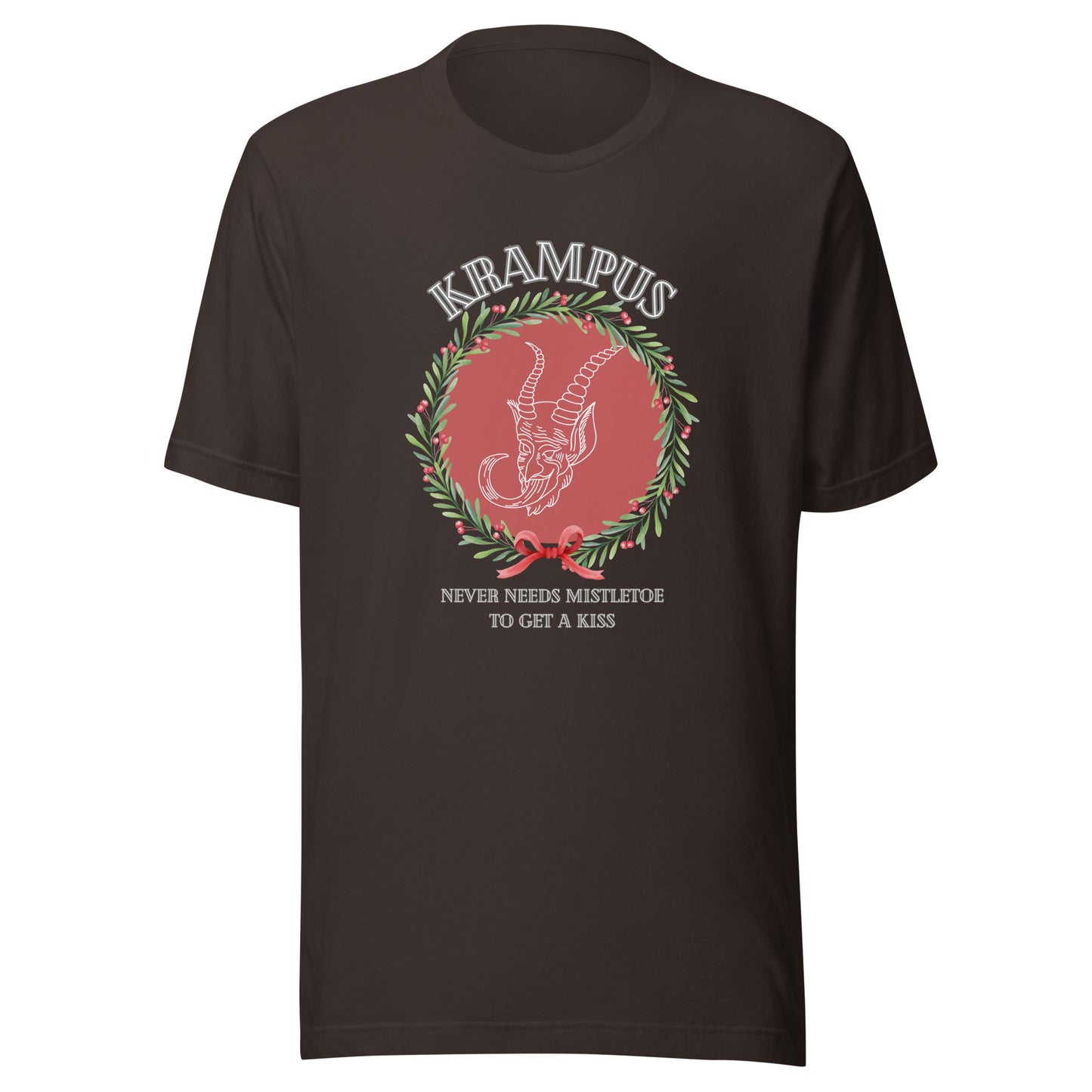 Krampus Never Needs Mistletoe To Get A Kiss t-shirt