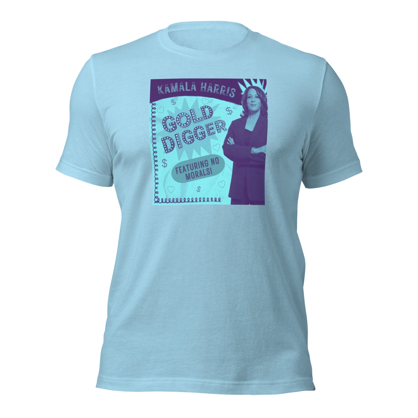 KAMALA HARRIS Gold Digger Now Featuring No Morals Unisex t-shirt