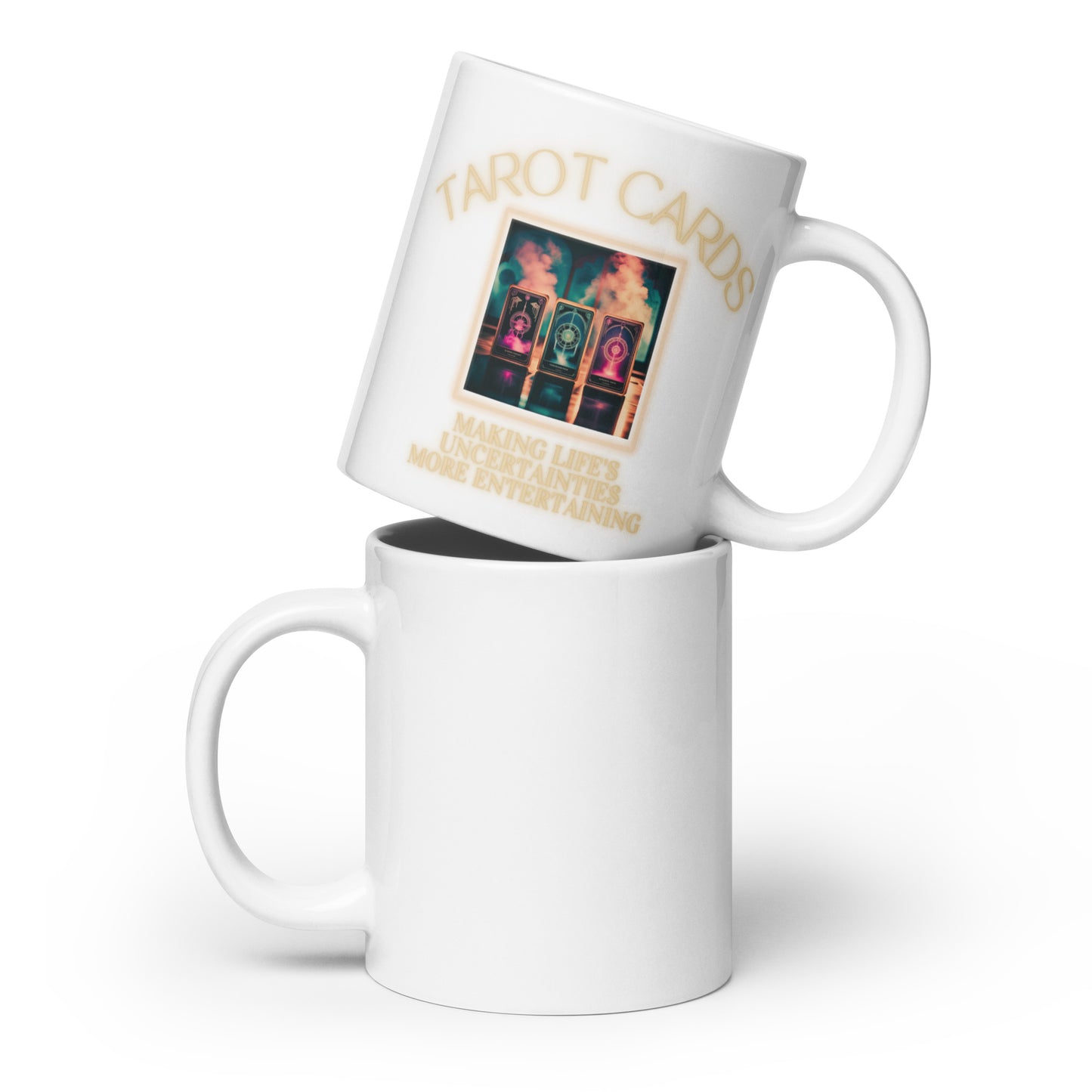 Tarot Cards Making Life’s Uncertainties More Entertaining White glossy mug